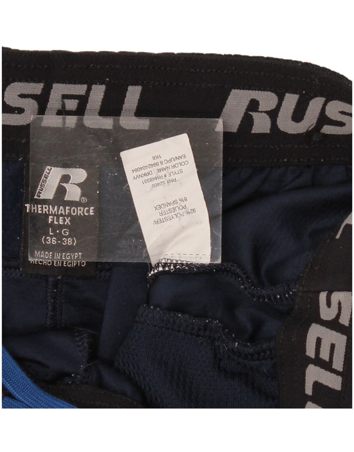 RUSSELL ATHLETIC Pantaloni da tuta Dri-Power da uomo grandi blu navy