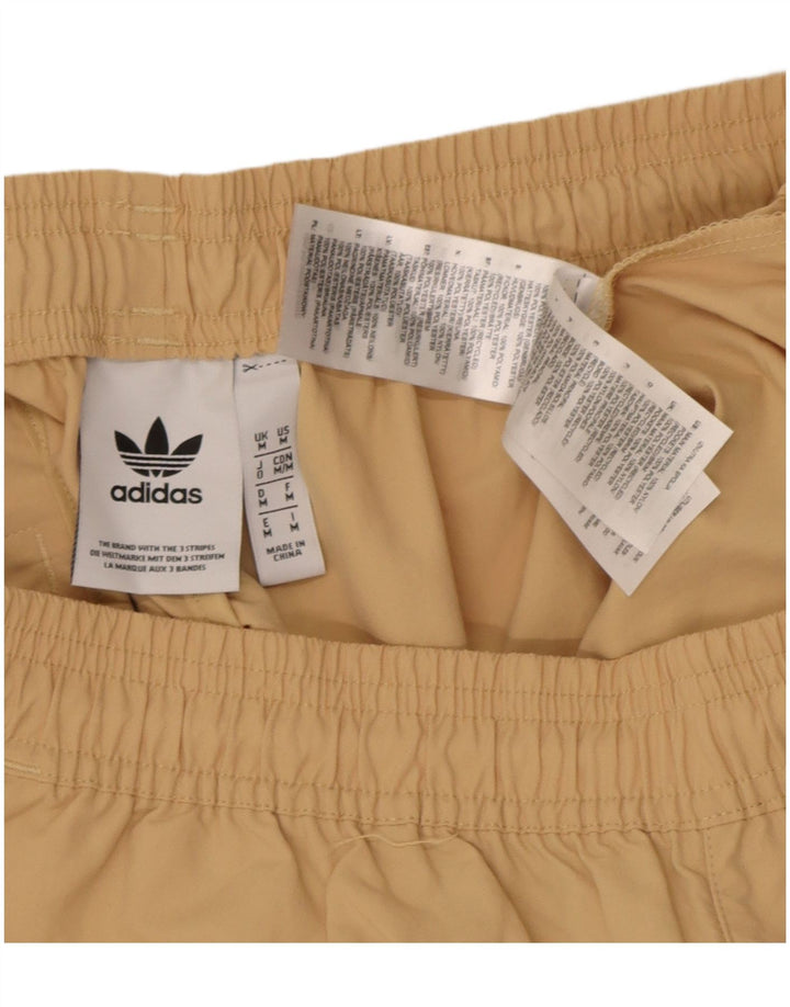 Pantaloncini da bagno grafici da uomo Adidas in poliestere beige medio