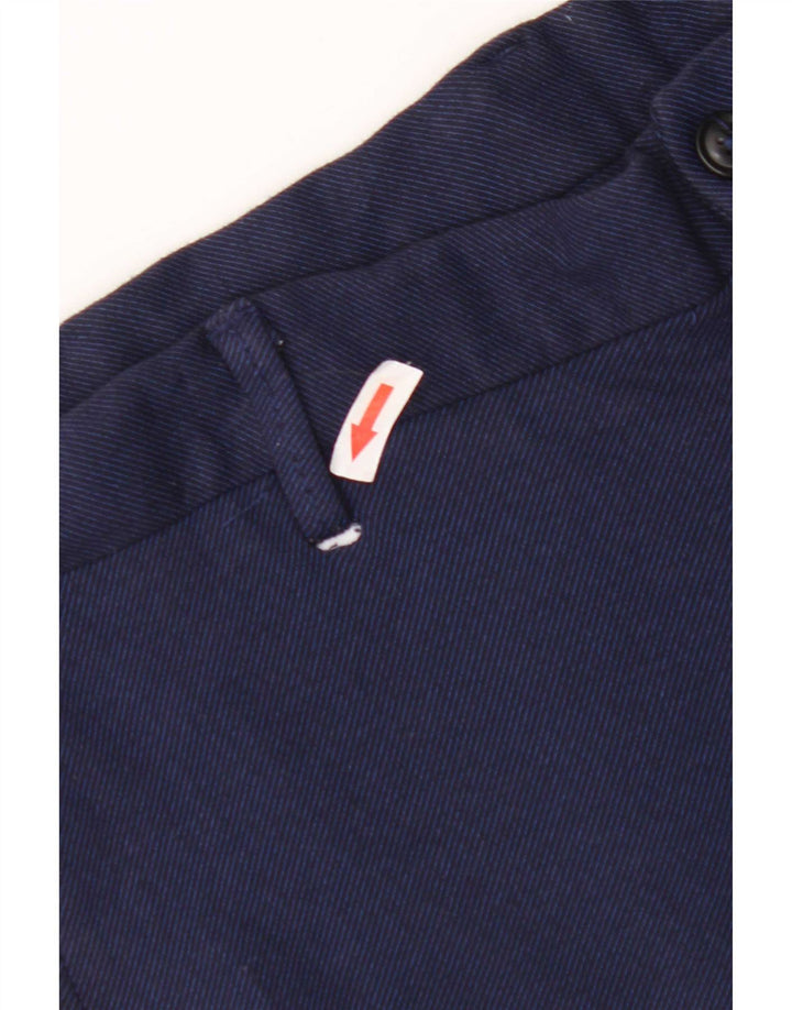 Pantaloncini chino da uomo Zara EU 42 Large W32 viscosa blu navy