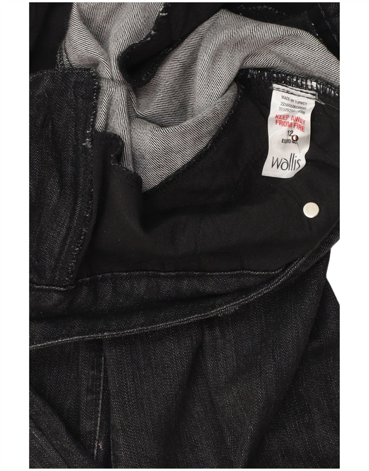 Jeans bootcut da donna WALLIS UK 12 medio W32 L32 cotone nero