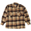 Camicia in flanella da uomo Regina 2XL Acrilico a quadri beige