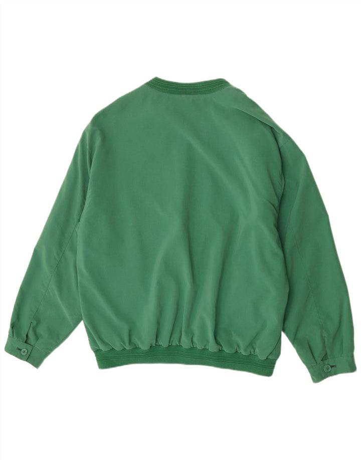 Giubbotto bomber da uomo vintage UK 42 XL poliestere verde