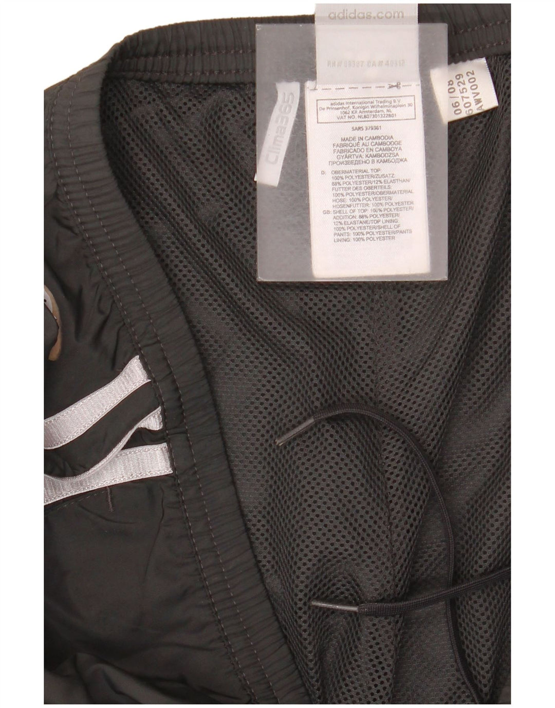 Pantaloni della tuta da donna Adidas Clima 365 UK 10 Small Poliestere nero