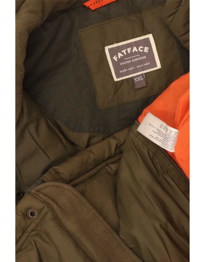 Giacca trapuntata da uomo Fat Face UK 44 2XL Nylon kaki