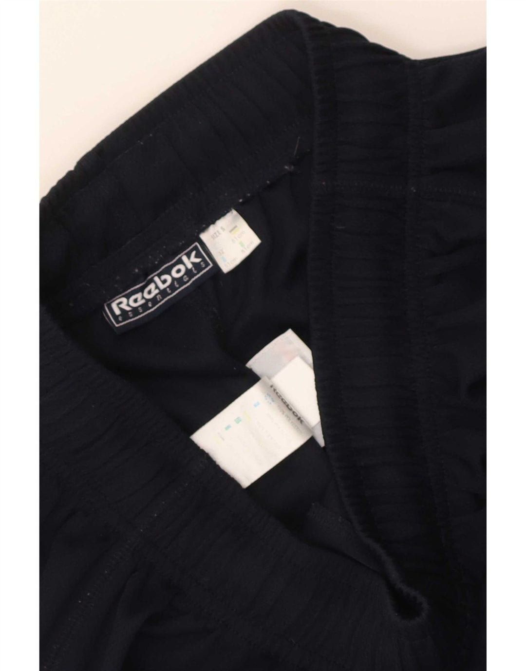Pantaloncini sportivi Reebok da uomo piccoli in poliestere blu navy