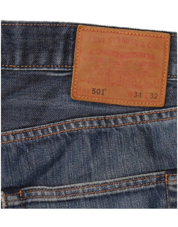 Levi's Uomo 501 Jeans dritti W34 L32 Cotone Blu