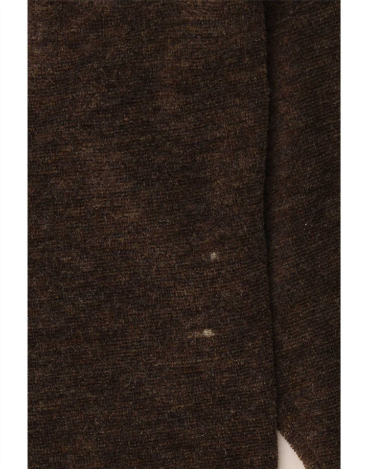 Camicia Kantaros da uomo con zip intera, grande, marrone