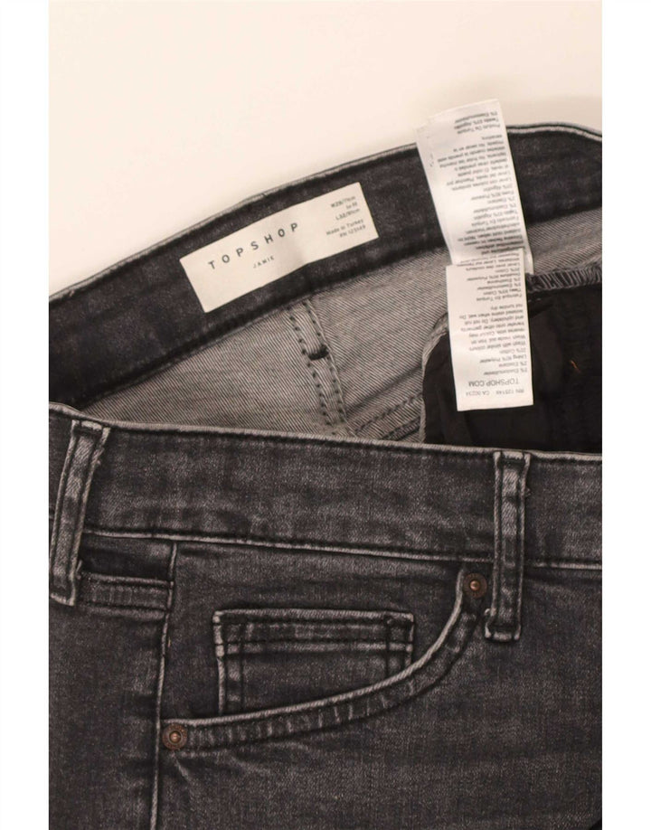 Jeans skinny Jamie da donna Topshop W28 L27 poliestere grigio