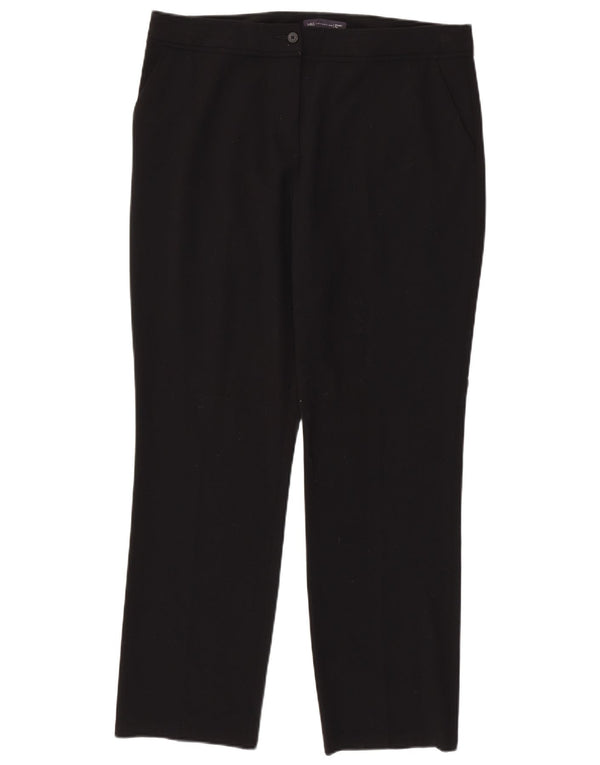 Pantaloni casual dritti da donna Marks & Spencer UK 16 Large W36 L32 neri