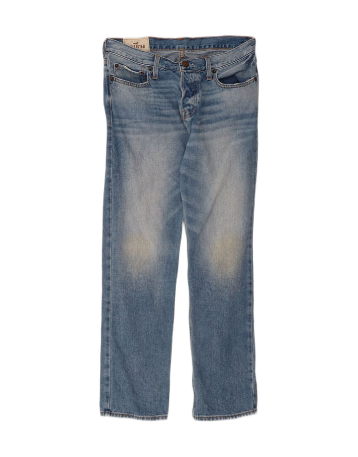 HOLLISTER Mens Straight Jeans  W32 L30 Blue Cotton Vintage Hollister and Second-Hand Hollister from Messina Hembry 