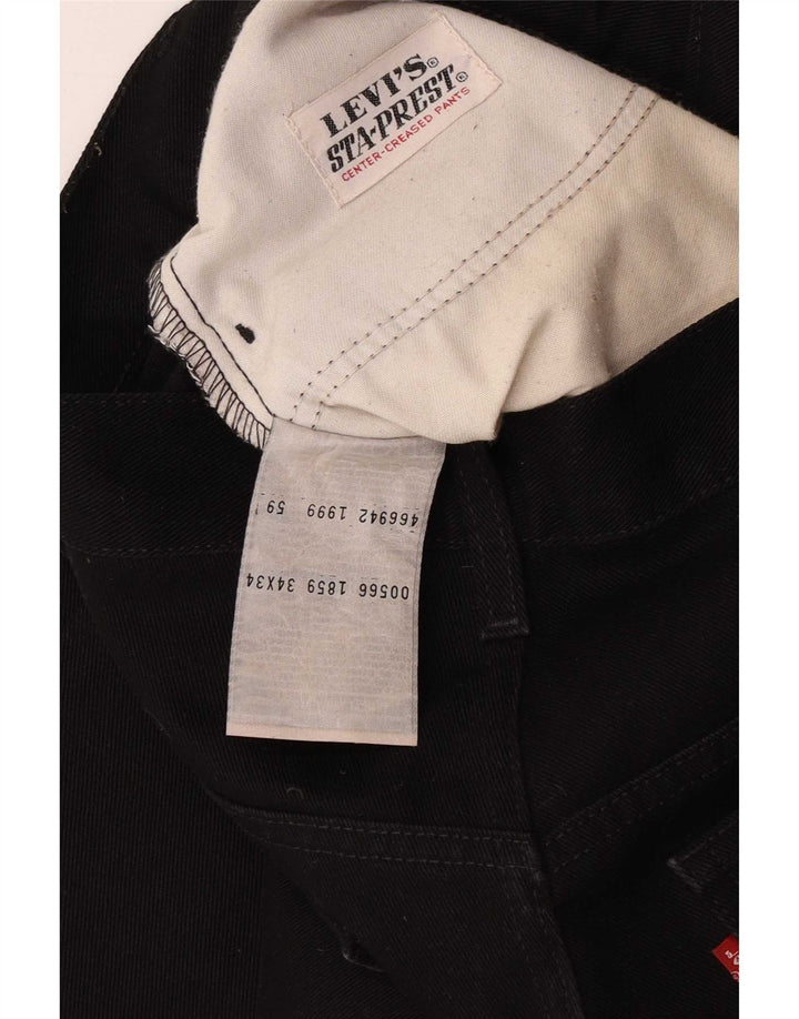 Jeans dritti da uomo Levi's W34 L34 cotone nero