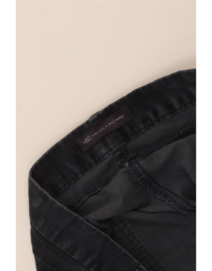 Pantaloni di velluto a coste bootcut da donna Marks & Spencer W40 L33 Blu Navy