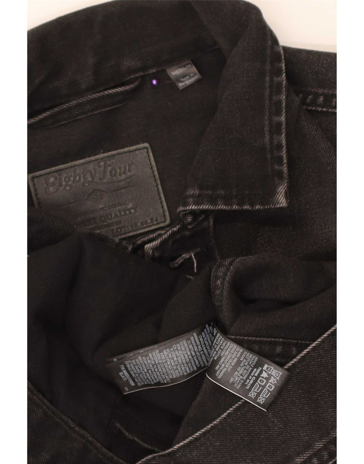 Giacca di jeans da uomo Marks & Spencer UK 38 cotone nero medio