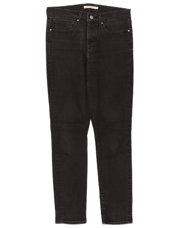 Levi's Womens 311 Shaping Skinny Jeans W30 L29 Black Cotton