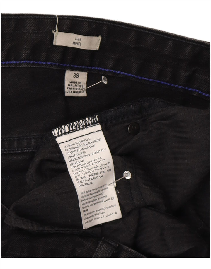 Calvin Klein Uomo Mince Slim Jeans W38 L33 Blu Navy Cotone