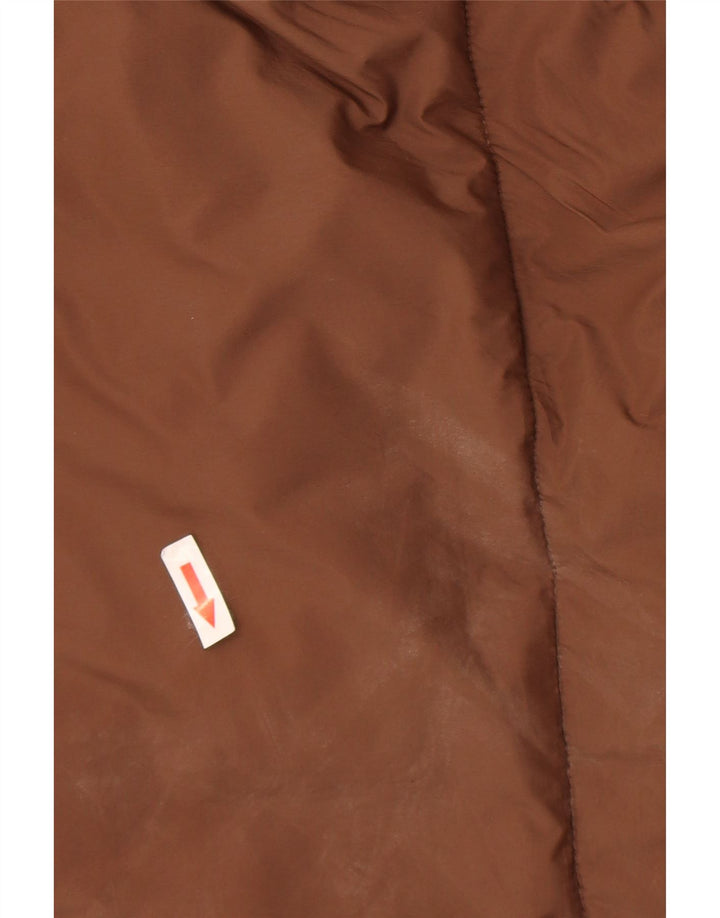 Cappotto imbottito oversize da donna Zara UK 10 piccolo in nylon marrone