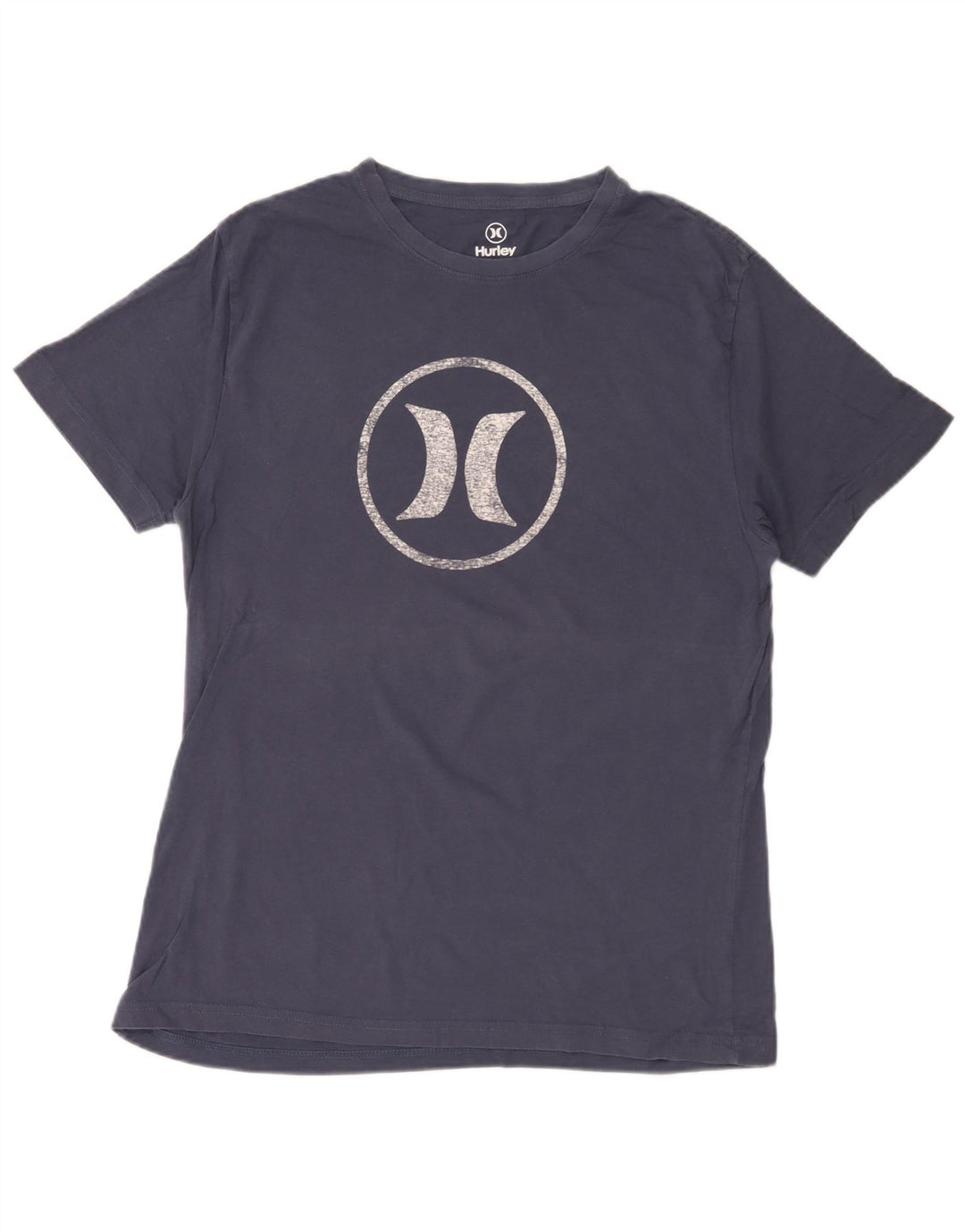 T-shirt grafica da uomo Hurley Top in cotone blu navy medio