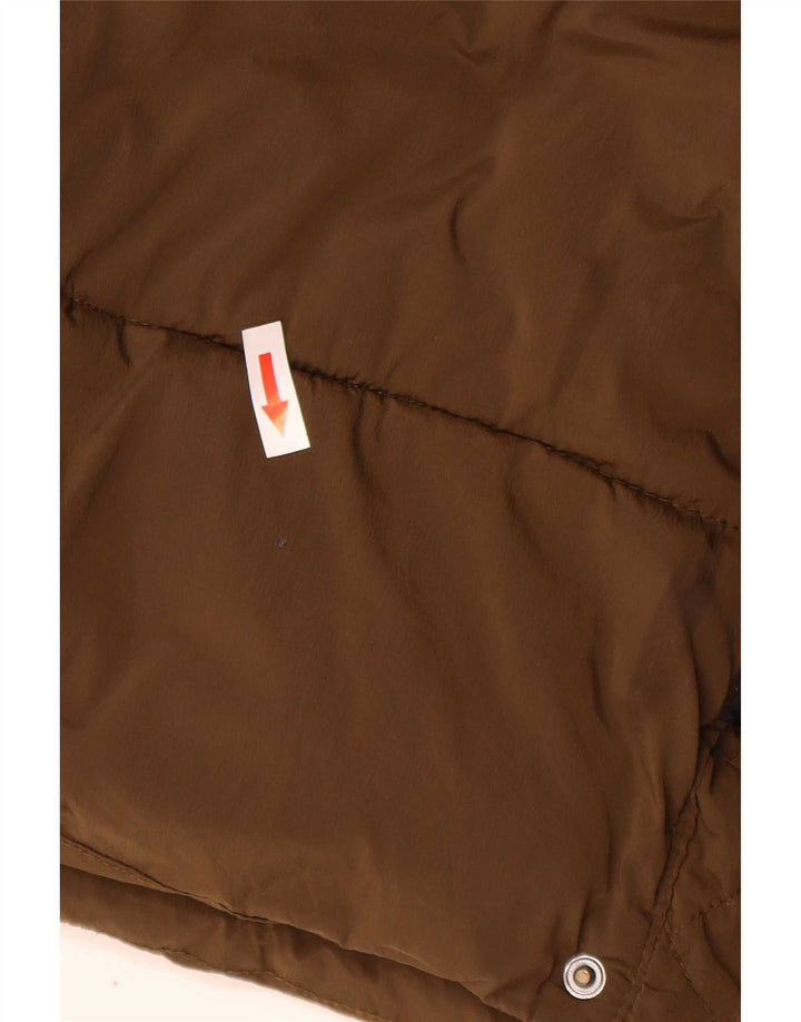 Cappotto imbottito da uomo Zara UK 38 Biker in nylon kaki medio