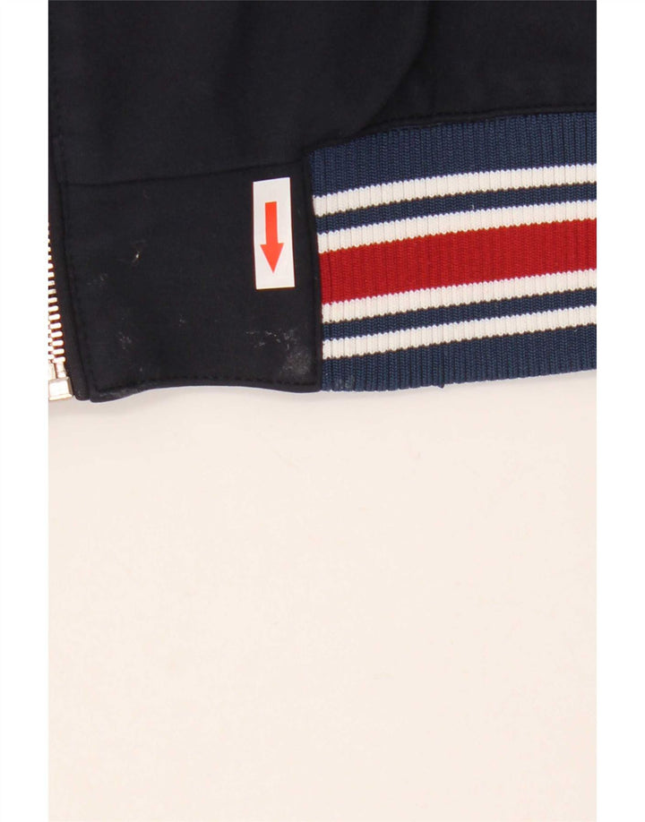 Giubbotto bomber da uomo Zara UK 40 Large in viscosa a righe blu navy