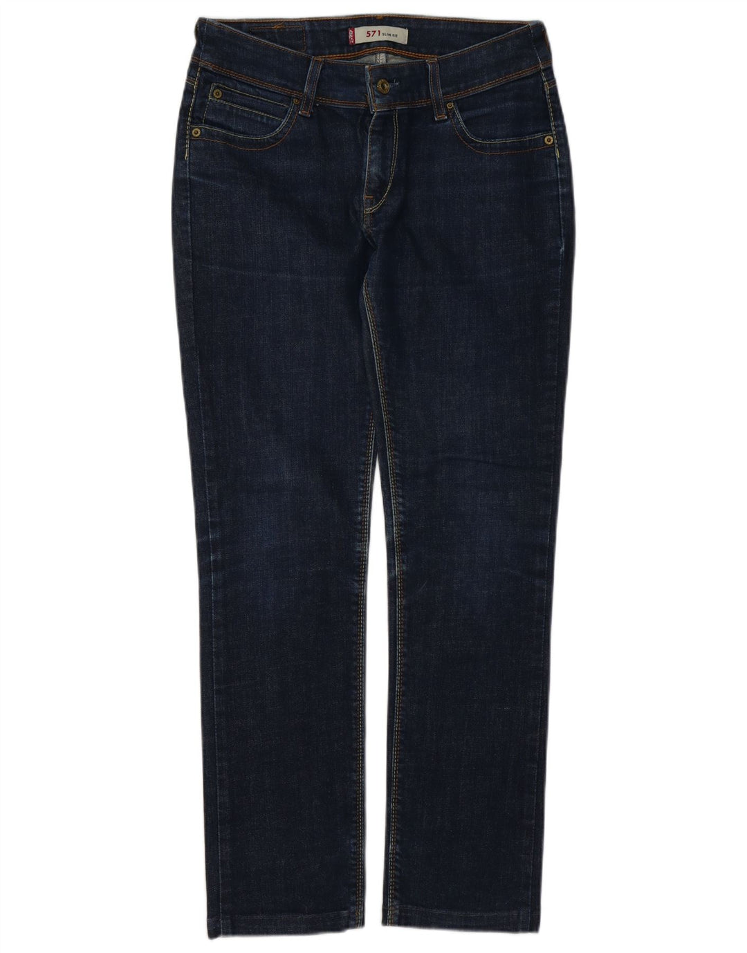 Jeans Levi's 571 Slim da donna W32 L30 in cotone blu navy
