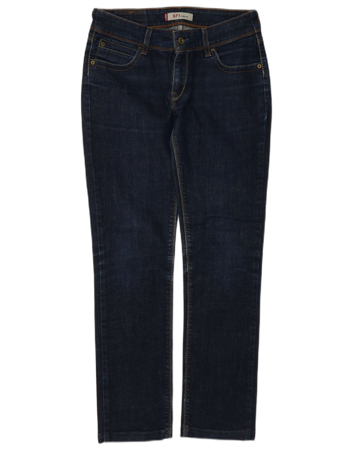 Jeans Levi's 571 Slim da donna W32 L30 in cotone blu navy