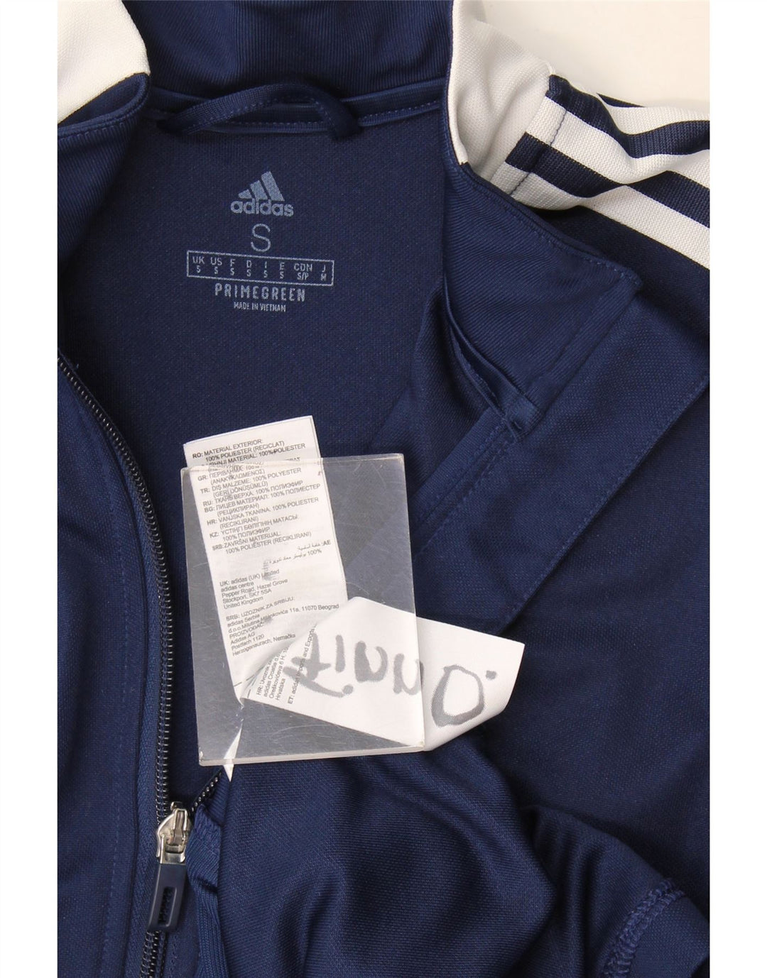 Giacca da uomo Adidas Aeroready Top Jacket Small Blu Navy Colourblock