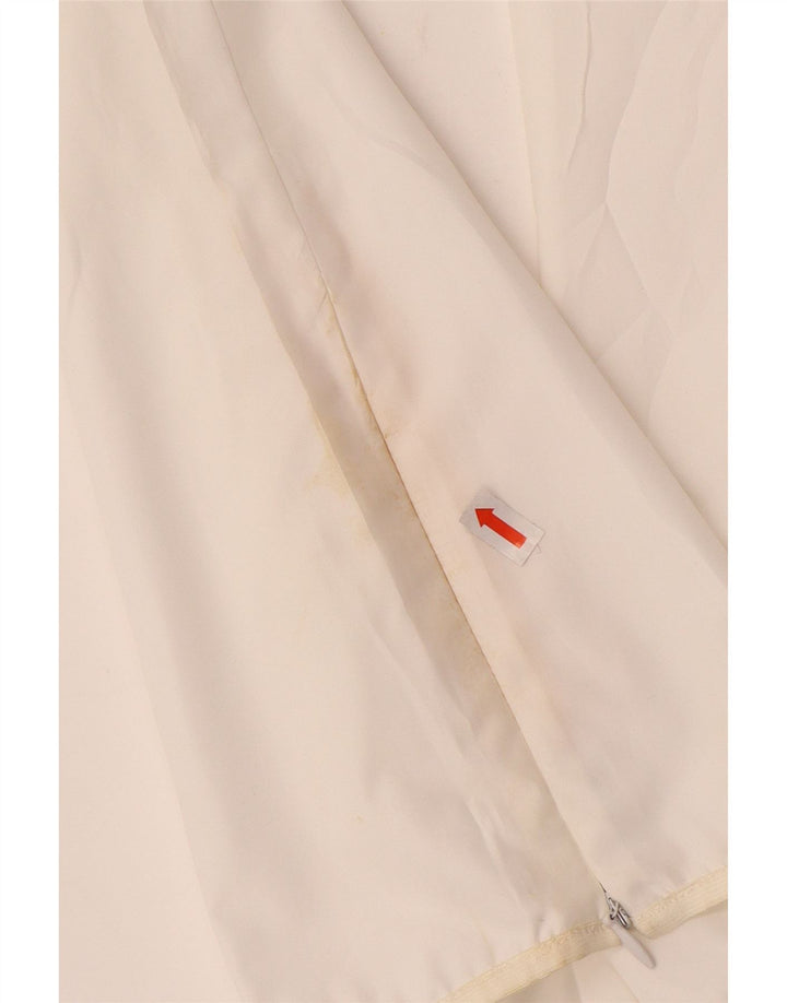 Pantaloni casual dritti da donna Dkny medi W30 L28 poliestere bianco