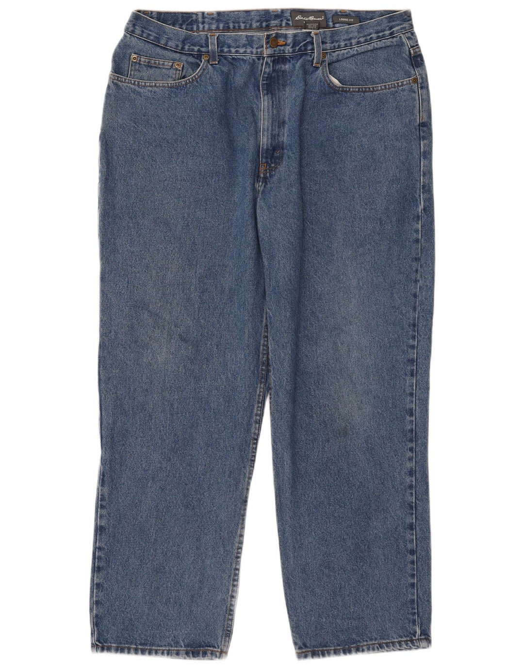 Jeans larghi da uomo Eddie Bauer W38 L30 cotone blu