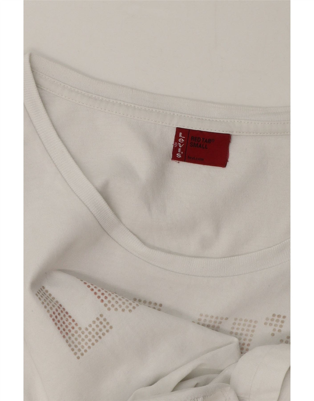 T-shirt grafica da donna Levi's Top UK 10 piccola bianca