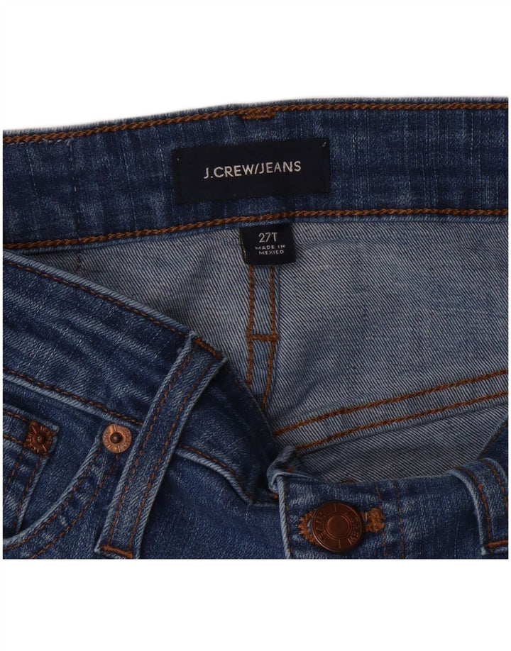 J. CREW Jeans skinny effetto invecchiato da donna W27 L30 Blu