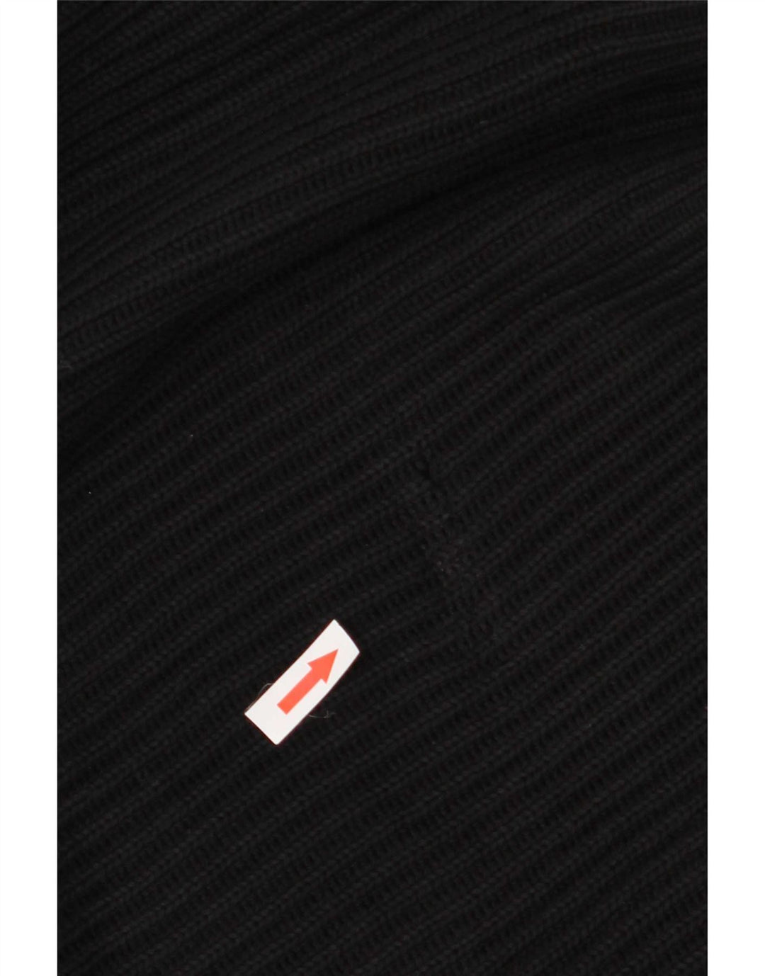 Maglione Zara da uomo con zip e collo grande in cotone nero