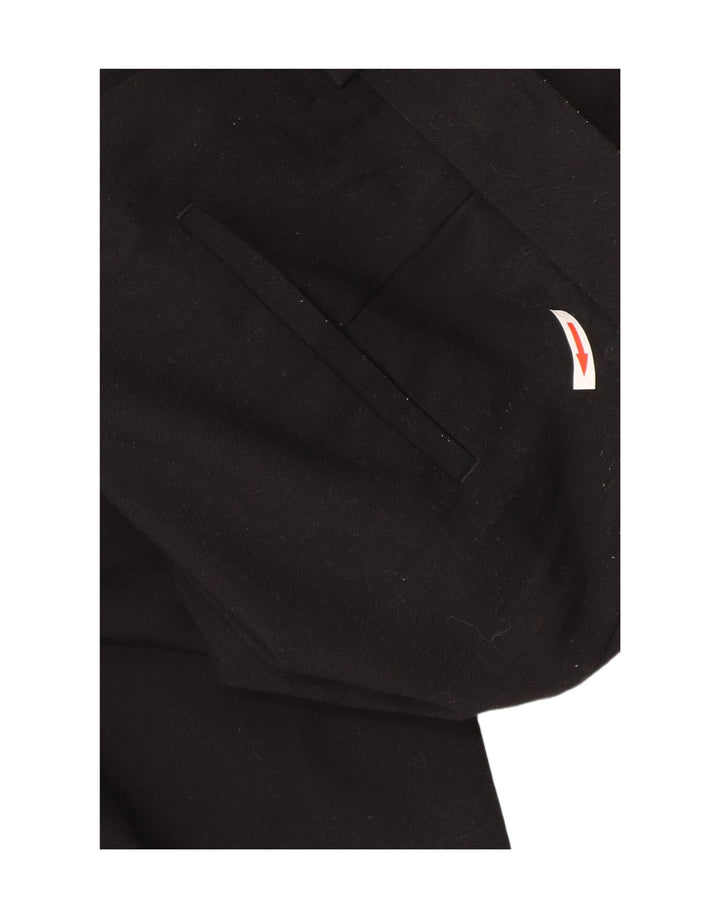 Pantaloni cargo dritti da donna Marks & Spencer UK 12 medi W30 L30 neri