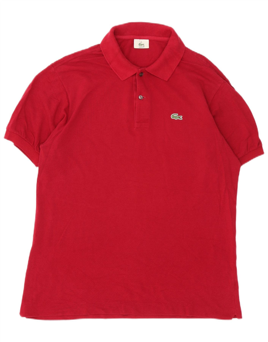 Polo da uomo Lacoste taglia 5 grande in cotone rosso