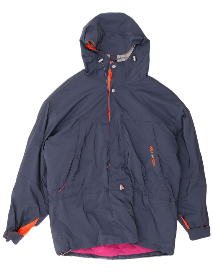 Giacca da sci pullover con cappuccio da uomo Great Escapes IT 54 2XL poliestere blu navy