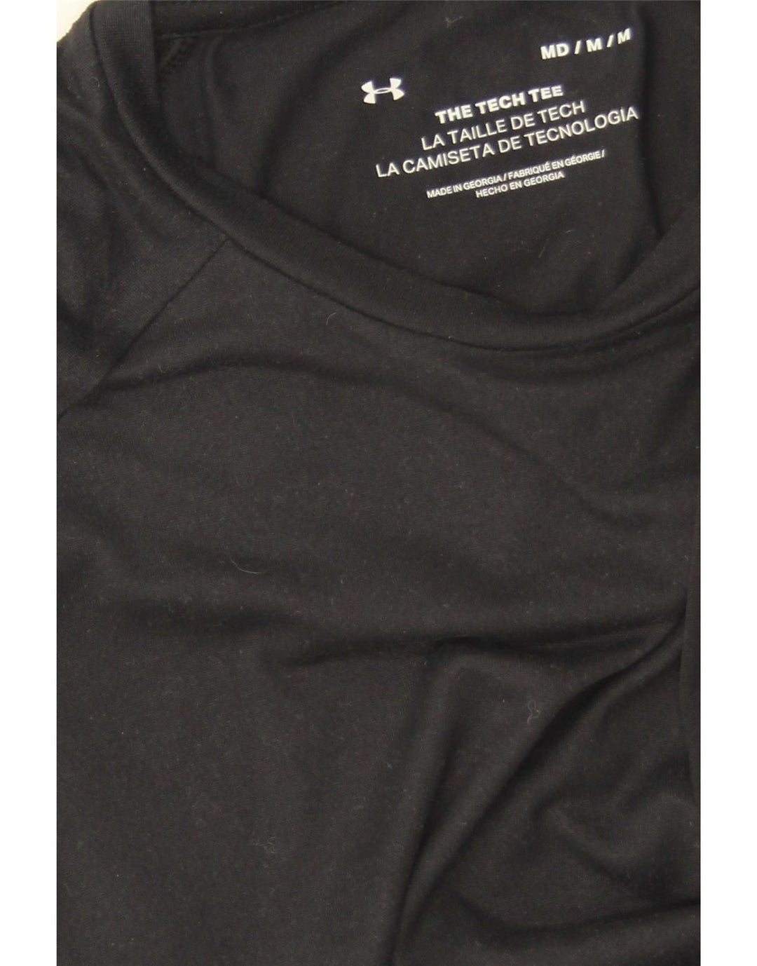 T-shirt da uomo Under Armour Top medio poliestere nero