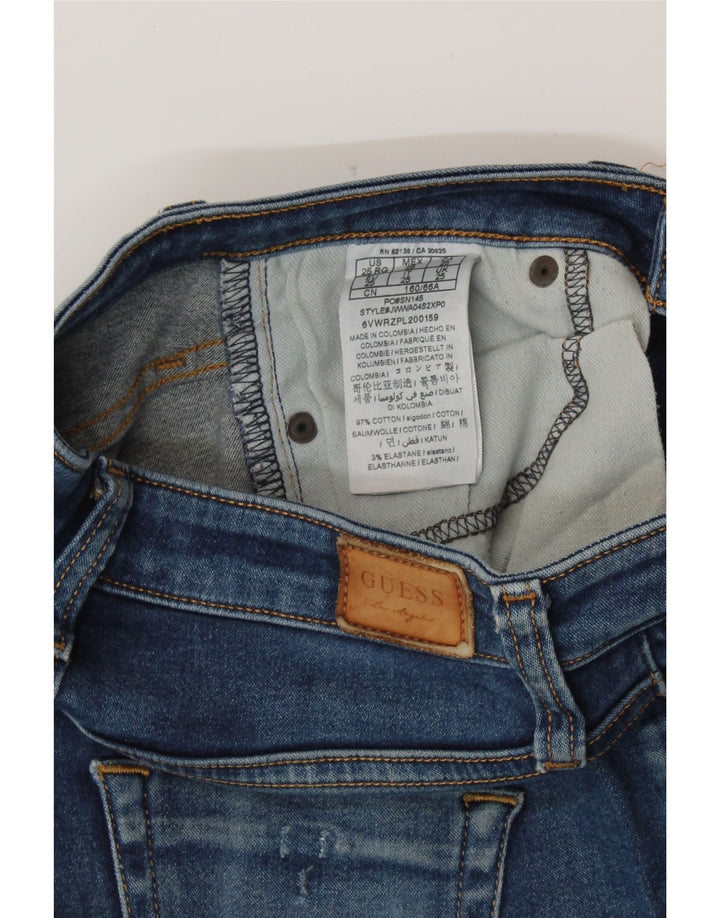 Jeans GUESS Donna Slim W25 L27 Blu Cotone