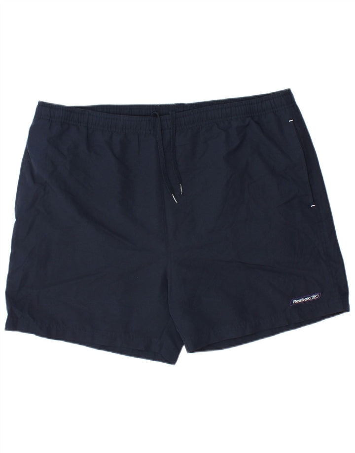 Pantaloncini da bagno Reebok da uomo XL blu navy in poliestere