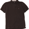 TOMMY HILFIGER Mens Regular Fit Polo Shirt Medium Black Cotton Vintage Tommy Hilfiger and Second-Hand Tommy Hilfiger from Messina Hembry 
