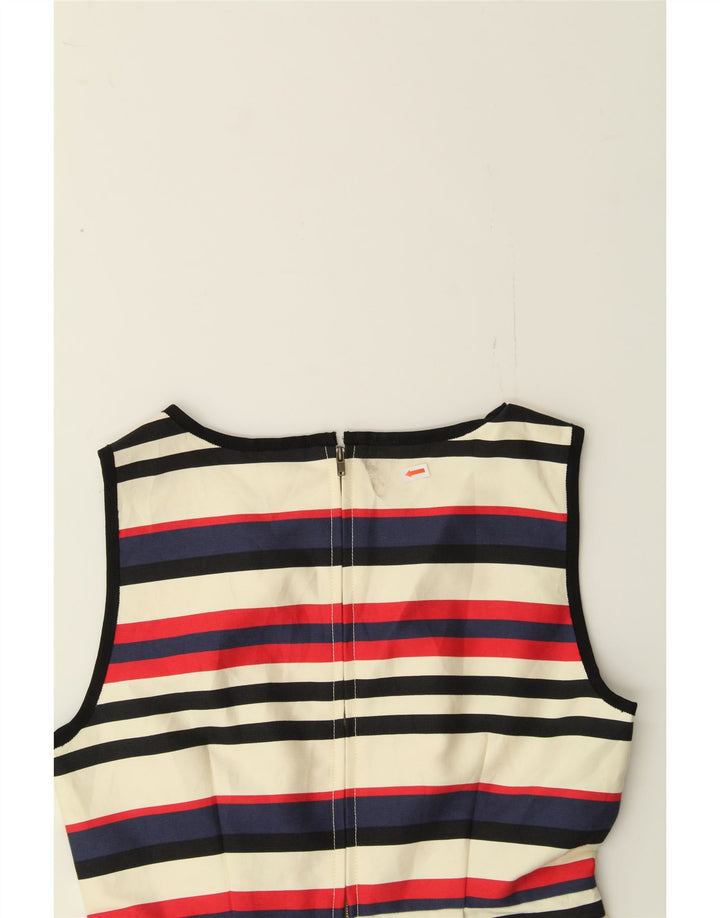 J. CREW Womens Sleeveless Sheath Dress US 4 Small Multicoloured Striped Vintage J. Crew and Second-Hand J. Crew from Messina Hembry 