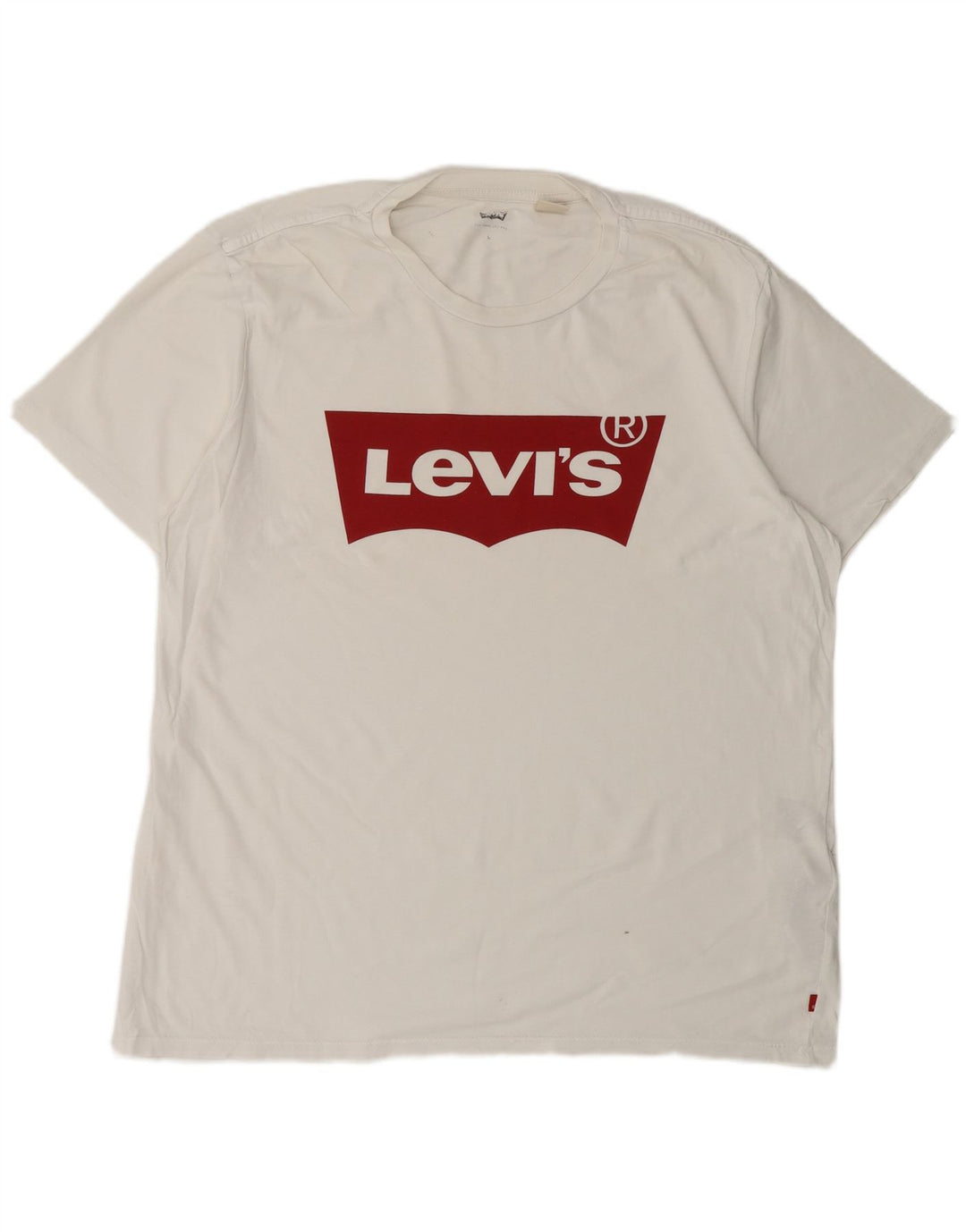 LEVI'S Mens Graphic T-Shirt Top Large White Cotton