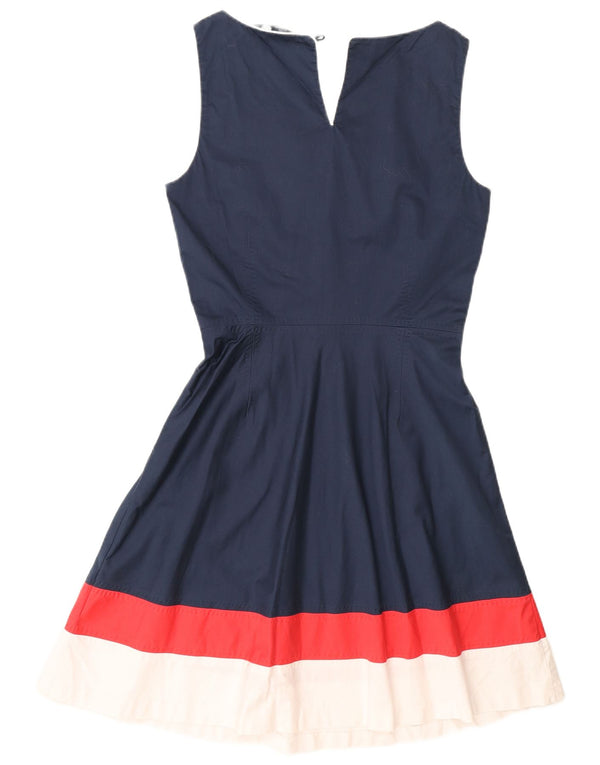 Abito a trapezio da donna Tommy Hilfiger US 6 color block blu navy medio