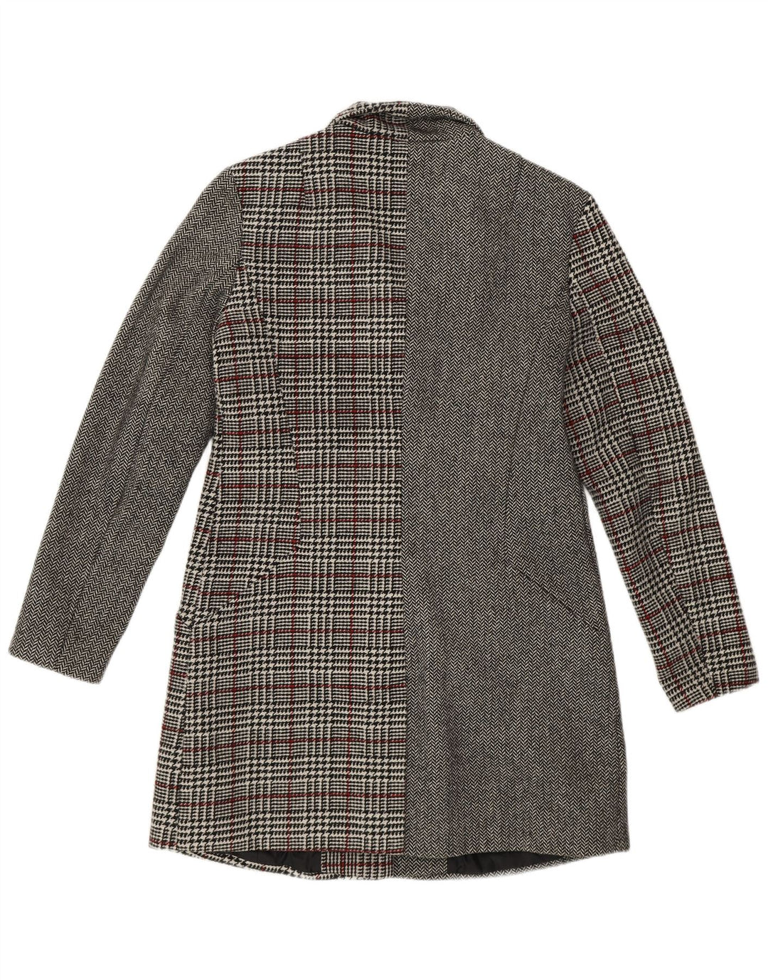 Cappotto da donna Desigual EU 40 Poliestere patchwork grigio medio