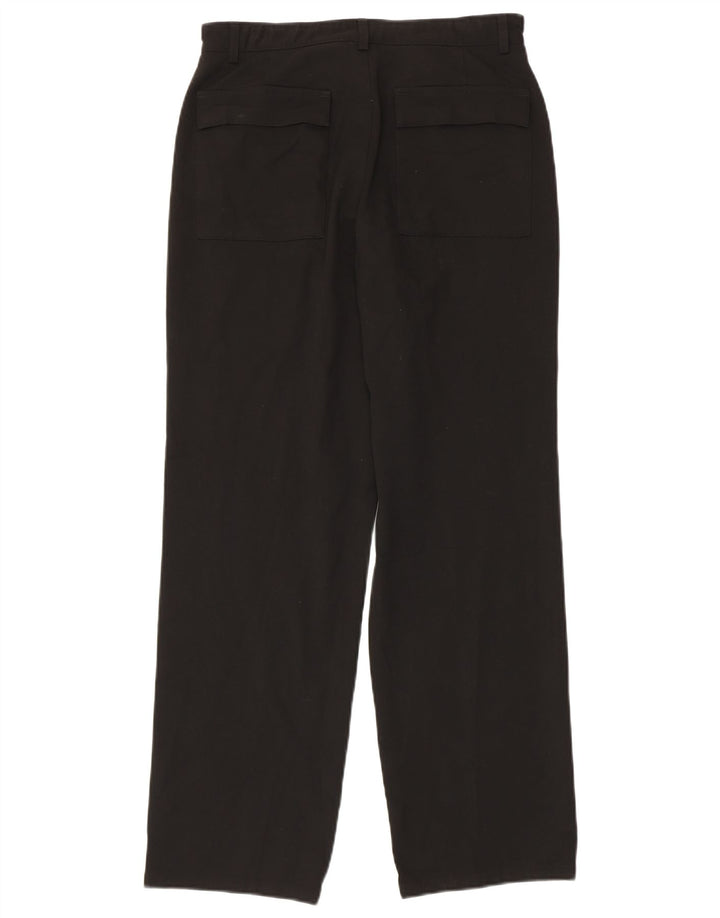 Pantaloni casual dritti da uomo Marks & Spencer W30 L31 poliestere nero