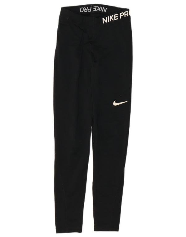 Leggings grafici NIKE da donna Dri Fit UK 4 XS neri