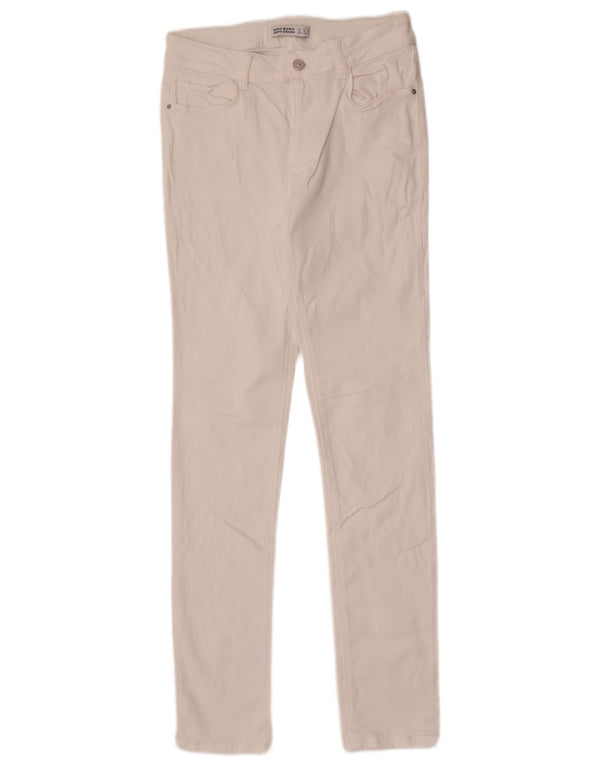Jeans skinny da donna Zara EU 42 Large W32 L31 Bianco