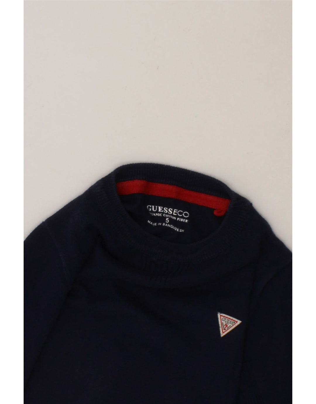 GUESS Boys Crew Neck Jumper Sweater 4-5 Years Navy Blue Cotton Vintage Guess and Second-Hand Guess from Messina Hembry 