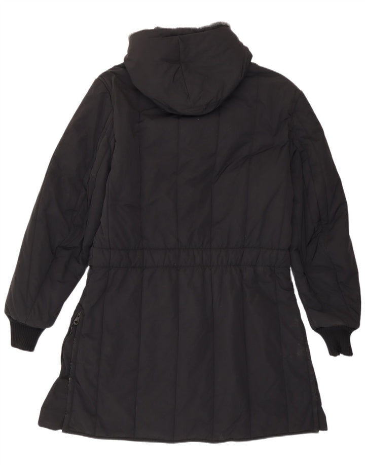 Refrigiwear Cappotto imbottito con cappuccio Sixty da uomo UK 40 Large Nero in poliammide
