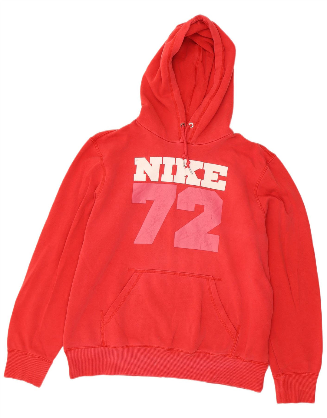 Felpa con cappuccio grafica Nike da uomo grande in cotone rosso