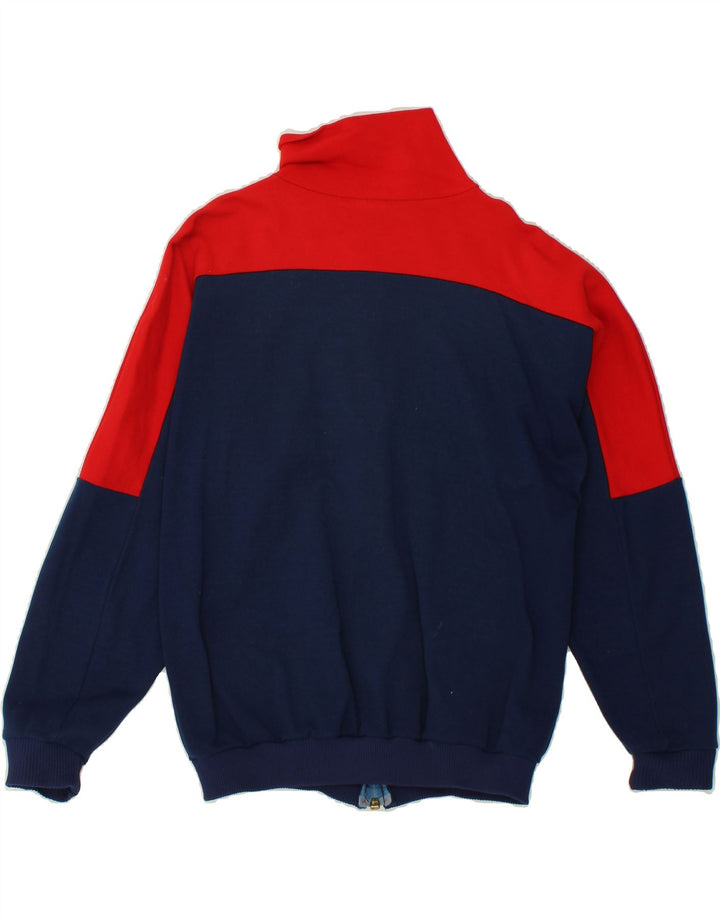 VINTAGE Boys Tracksuit Top Jacket 15-16 Years Navy Blue Colourblock Vintage Vintage and Second-Hand Vintage from Messina Hembry 