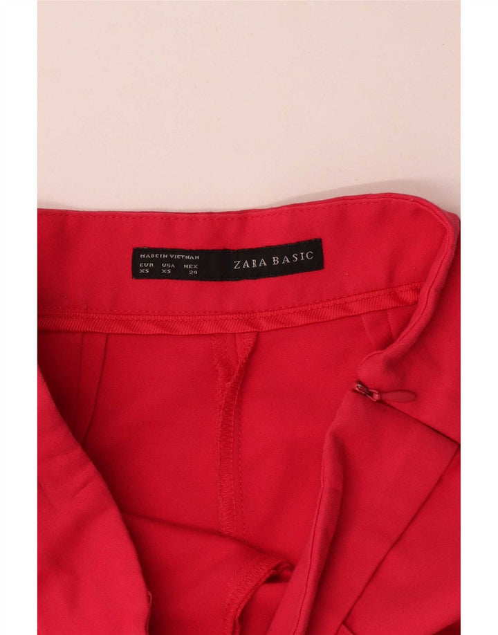 Pantaloncini casual da donna Zara XS W24 cotone rosso